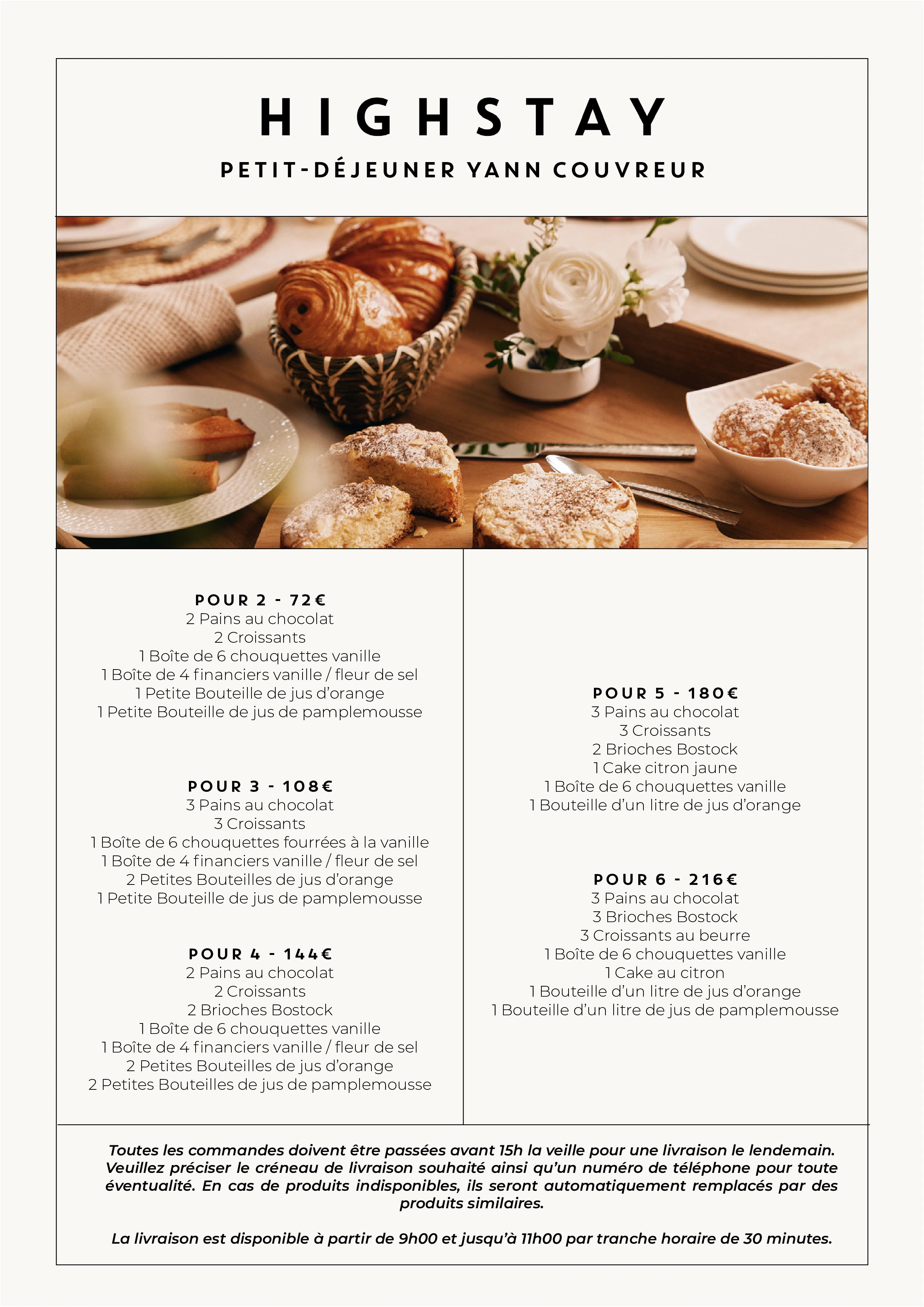 Menu Coffret Matinée Parisienne